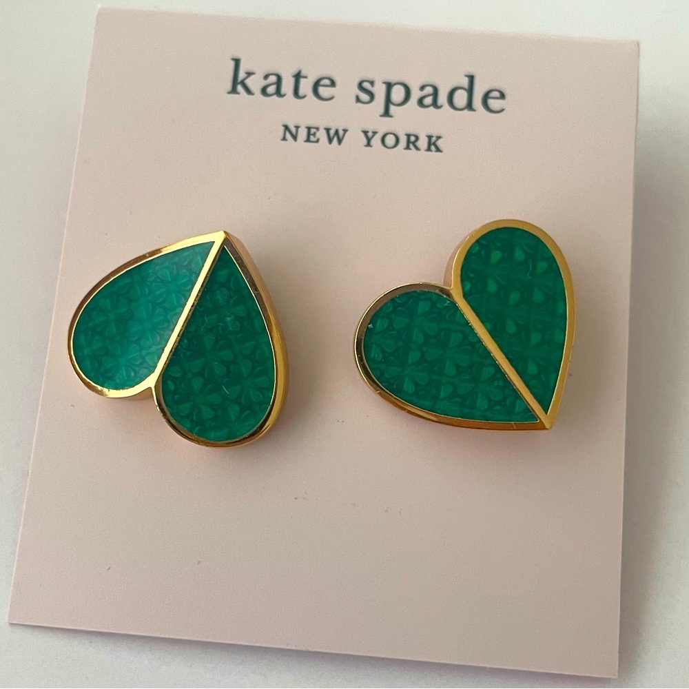 Kate spade spade heart earrings